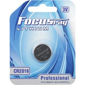 Батарейка литиевая FOCUSray LITHIUM CR2016