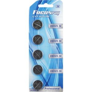 Батарейка литиевая FOCUSray LITHIUM CR2025/BL1(5)