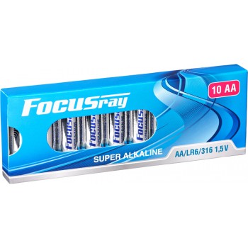 Батарейка щелочная FOCUSray SUPER ALKALINE LR6/10 BOX