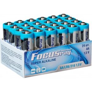 Батарейка щелочная FOCUSray SUPER ALKALINE LR6/24 TRAY