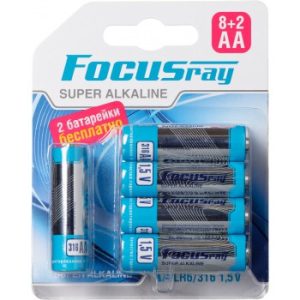 Батарейка щелочная FOCUSray SUPER ALKALINE LR6/(8+2)