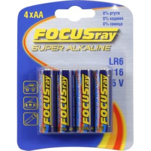 Батарейка щелочная FOCUSray SUPER ALKALINE LR6/BL4