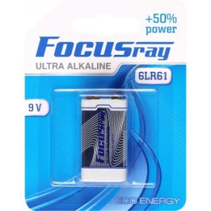 Батарейка щелочная FOCUSray ULTRA  ALAKLINE 6LR61/BL1