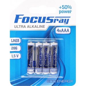 Батарейка щелочная FOCUSray ULTRA  ALKALINE LR03/BL4
