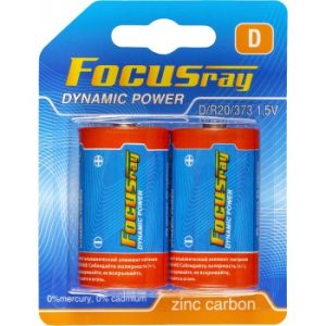 Батарейка солевая FOCUSray DYNAMIC POWER R20/BL2