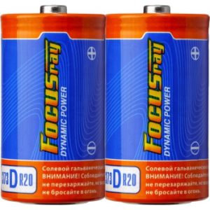 Батарейка солевая FOCUSray DYNAMIC POWER R20/S2