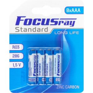Батарейка солевая FOCUSray STANDARD R03/BL8