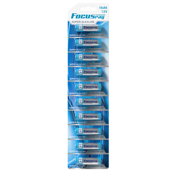 алкалиновая батарейка FOCUSray LR06/BL1(10) SUPER ALKALINE