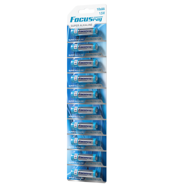 алкалиновая батарейка FOCUSray LR06/BL1(10) SUPER ALKALINE