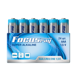 алкалиновая батарейка FOCUSray LR03/S24 TRAY SUPER ALKALINE