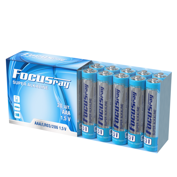 алкалиновая батарейка FOCUSray LR03/BOX20 SUPER