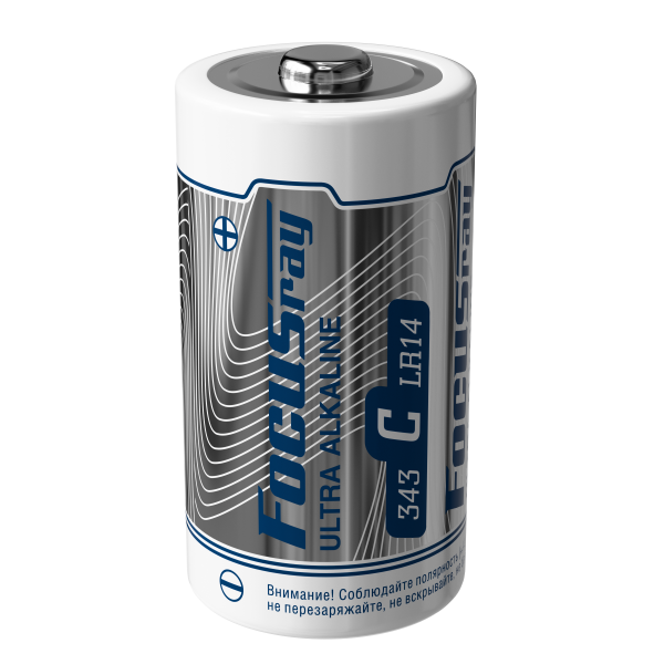 алкалиновая батарейка FOCUSray LR14/BL2 ULTRA ALKALINE