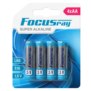 алкалиновая батарейка FOCUSray LR6/BL4 SUPER ALKALINE