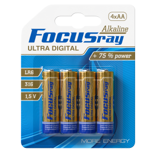 алкалиновая батарейка FOCUSray LR6/BL4 ULTRA DIGITAL