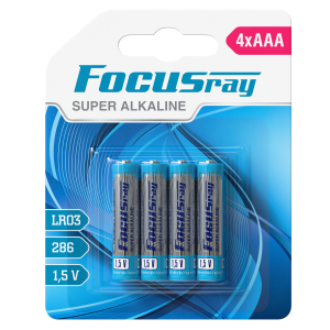 алкалиновая батарейка FOCUSray LR03/BL4 SUPER ALKALINE