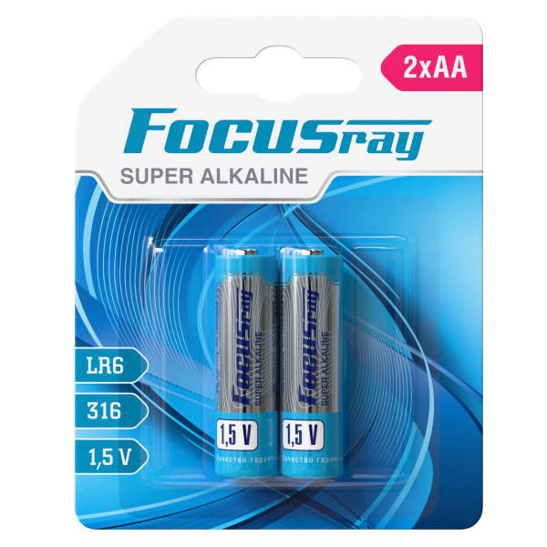 алкалиновая батарейка FOCUSray LR6/BL2 SUPER ALKALINE
