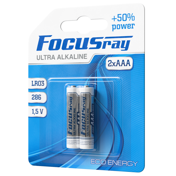 алкалиновая батарейка FOCUSray LR03/BL2 ULTRA ALKALINE