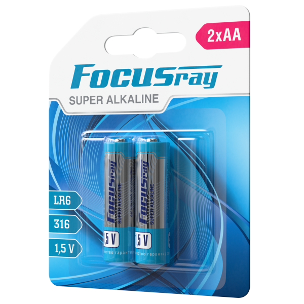 алкалиновая батарейка FOCUSray LR6/BL2 SUPER ALKALINE
